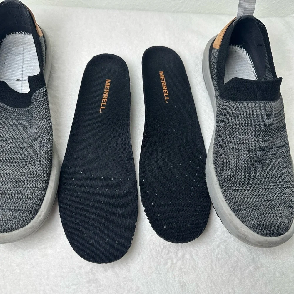 Merrell Shoes Men’s 9 Gridway Moc Vibram Sole Woven Comfort Slip on J97447